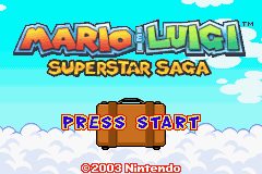 Mario & Luigi - Superstar Saga Plus Title Screen